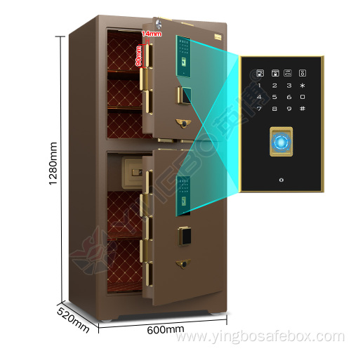 double door safes drawer safe box fingerprint